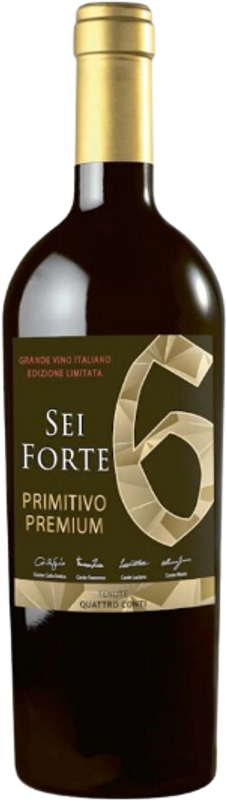 Bottle of Primitivo Sei Forte Tenute Quattro Conti Puglia IGT from Tenute Quattro Conti