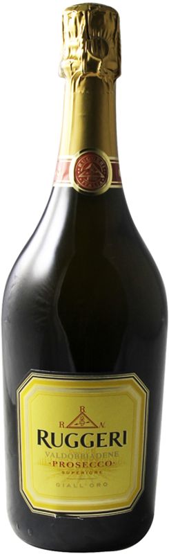 Bottle of Prosecco DOCG Valdobbiadene Giall'Oro extra dry from Ruggeri