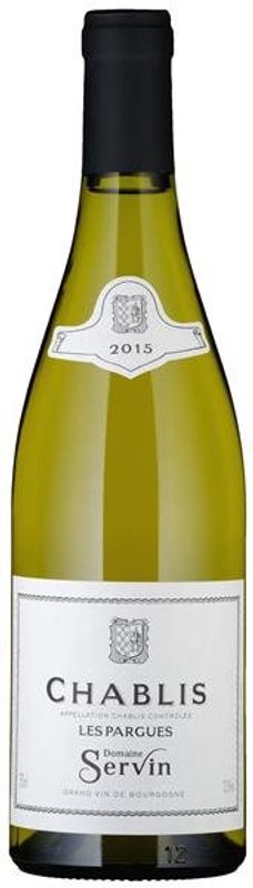 Bouteille de Chablis Les Pargues AC de Domaine Servin