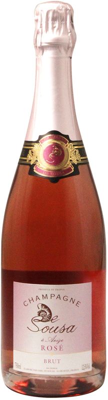 Flasche Champagne rose brut von De Sousa
