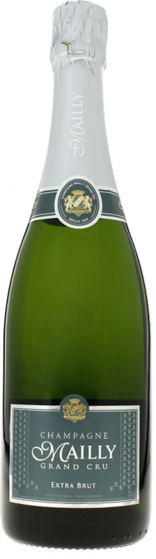 Bottiglia di Champagne Grand Cru extra brut di Champagne Mailly