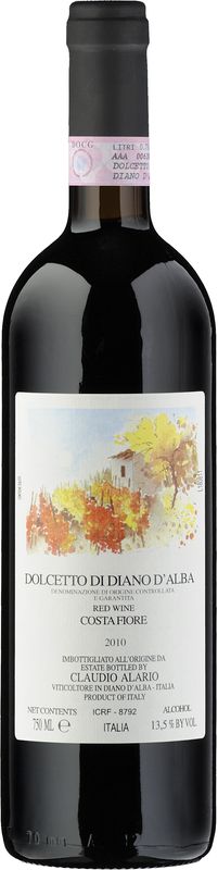 Bouteille de Dolcetto di Diano d'Alba Sorí Costa Fiore DOCG de Alario Claudio