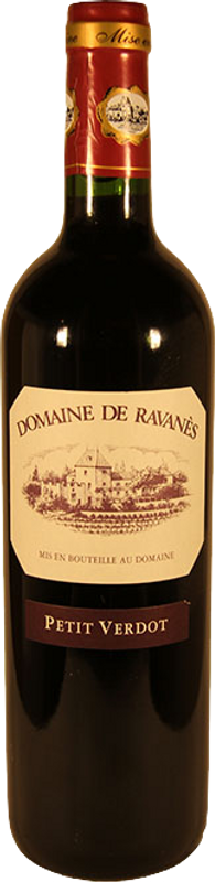 Bottle of Petit Verdot VDP from Domaine de Ravanès