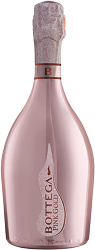 Flasche Prosecco DOC Rosé Pink Gold Alexander von Bottega