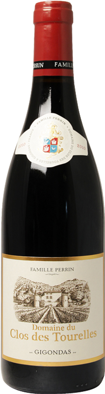 Bottiglia di Gigondas AC Domaine de Clos des Tourelles di Famille Perrin