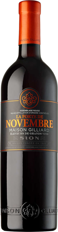 Bottiglia di Gilliard Porte de Novembre Assemblage AOC Valais di Gilliard