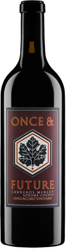 Bottle of Sangiacomo Vineyard Merlot Carneros from Once & Future, Joel Peterson