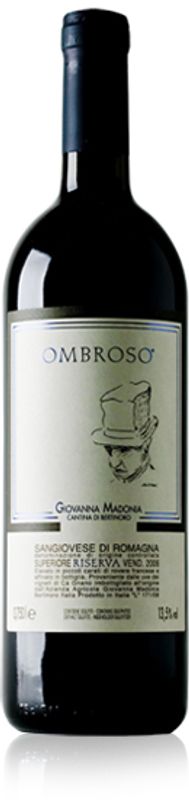 Bottle of Sangiovese di Romagna DOC Riserva Ombroso from Azienda Agricola Bertinoro Giovanna Madonia