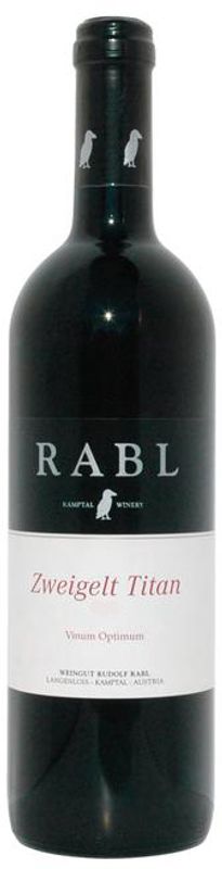 Bottiglia di Zweigelt Titan Vinum Optimum di Rudolf Rabl