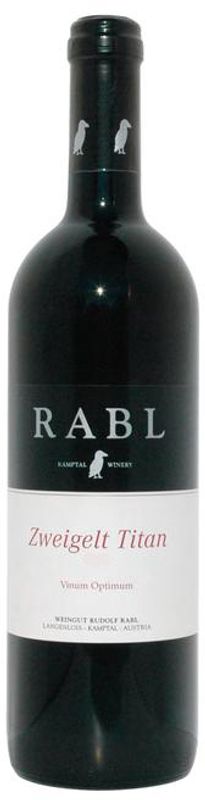 Bouteille de Zweigelt Titan Vinum Optimum de Rudolf Rabl