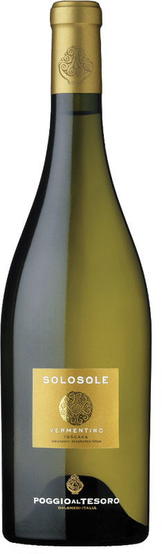 Bottiglia di Solosole Vermentino Bolgheri DOC di Poggio al Tesoro