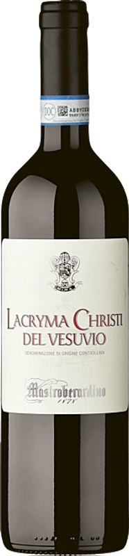 Bottiglia di Lacryma Christi del Vesuvio rosso DOC di Mastroberardino