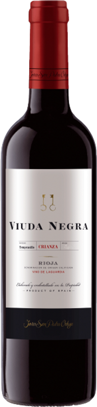 Bottiglia di Rioja Viuda Negra Crianza di Bodegas Javier San Pedro Ortega
