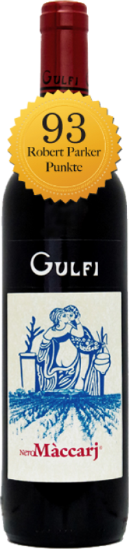 Bouteille de NeroMaccarj IGT de Gulfi