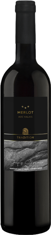 Bottle of Merlot AOC du Valais from Jacques Germanier