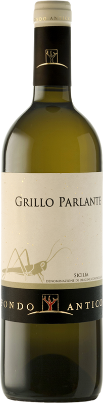 Flasche Grillo Parlante Sicilia bianco IGT von Fondo Antico