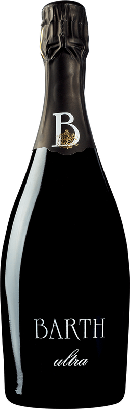 Bottle of Ultra Sekt Pinot brut nature from Barth