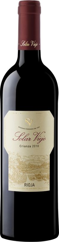 Bottiglia di Rioja Crianza di Bodegas Solar Viejo