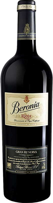 Bottiglia di Rioja Gran Reserva DOCa di Bodegas Beronia