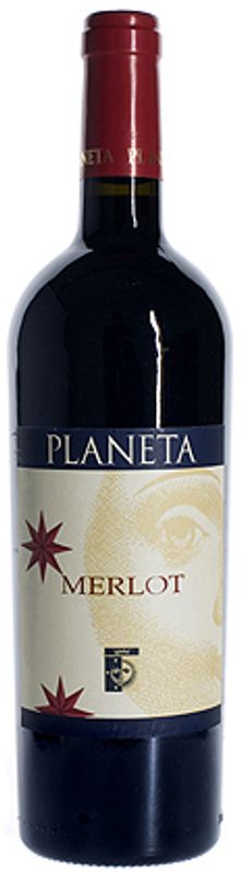 Bottle of Merlot Sicilia DOC Sito Dell`Ulmo from Azienda Agricola Planeta