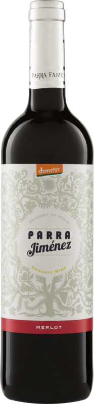 Bottle of Parra Merlot DO Demeter from Irijmpa