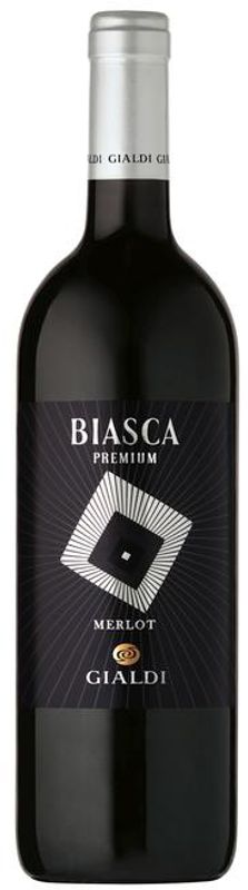 Flasche Biasca Premium Merlot Ticino DOC von Gialdi Vini - Linie Gialdi
