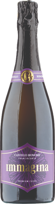 Bottiglia di Franciacorta DOCG Immagina Brut Premium Cuvée di Castello Bonomi