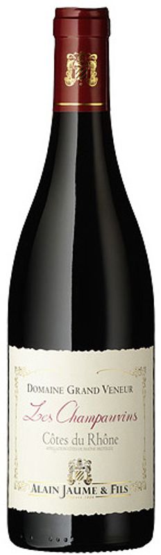 Bouteille de Cotes du Rhone Villages Les Champauvins AOC de Alain Jaume & Fils