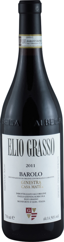 Bottle of Barolo DOCG Vigna Casa Mate from Elio Grasso