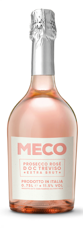 Flasche Meco Prosecco Rosé DOC Millesimato von Meco