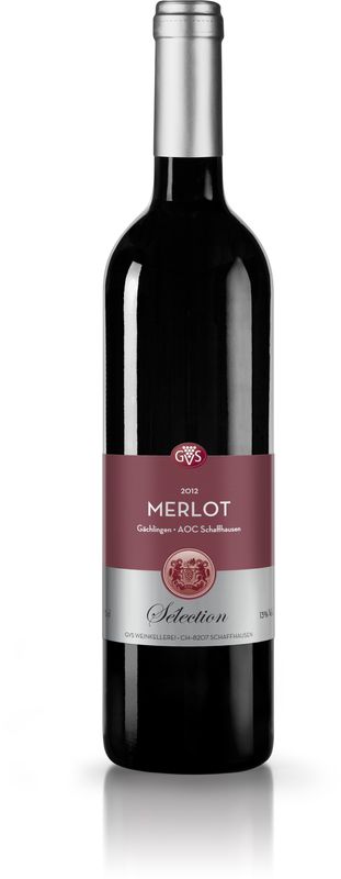 Flasche Merlot Gachlingen von GVS Schachenmann