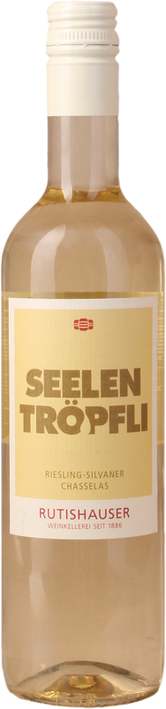 Bottiglia di Seelentropfli Schweizer Landwein Riesling-Silvaner/Chasselas di Rutishauser-Divino