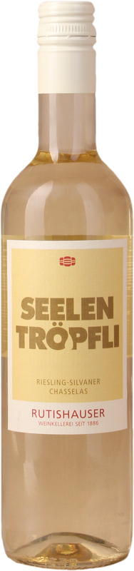 Flasche Seelentropfli Schweizer Landwein Riesling-Silvaner/Chasselas von Rutishauser-Divino