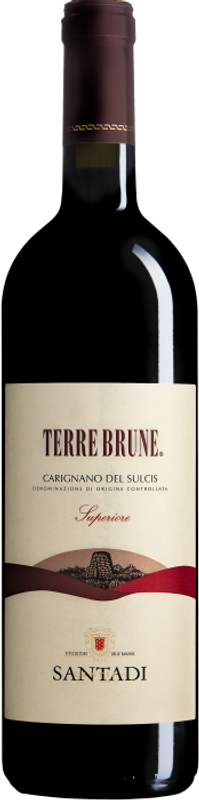 Bottiglia di Terre Brune DOC Carignano del Sulcis di Cantina di Santadi