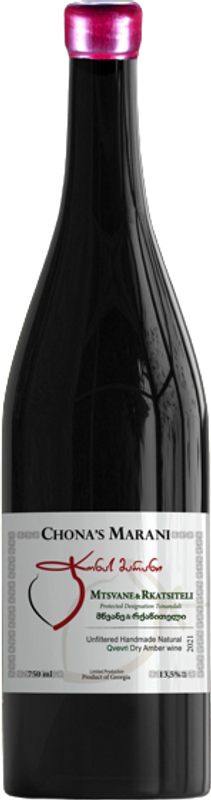 Bottle of Mtsvane-Rkatsiteli Qvevri from Chona's Marani