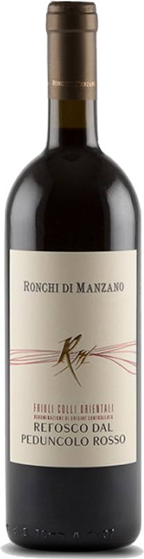 Bottiglia di Refosco DOC Colli Orientali del Friuli Penducolo Rosso di Ronchi di Manzano