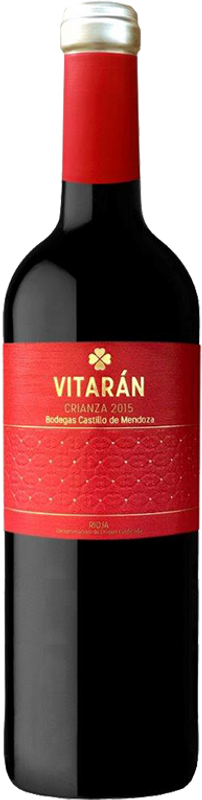 Bottiglia di Rioja Crianza Vitaran DOCa di Bodegas Castillo de Mendoza