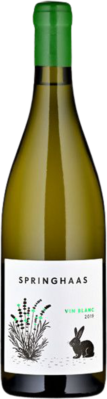 Bottiglia di Springhaas Vin Blanc di Huis van Chevallerie