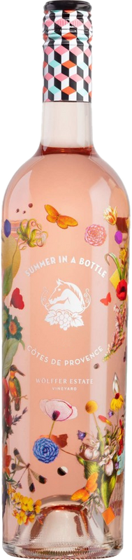 Bottle of Summer in a bottle Côtes de Provence Rosé from Wölffer Estate Vineyard