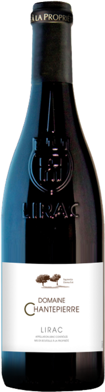 Bottle of Lirac Rouge AOP from Domaine Chantepierre