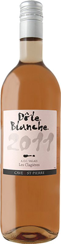 Bottiglia di Les Clagières Dôle Blanche du Valais AOC di Saint-Pierre