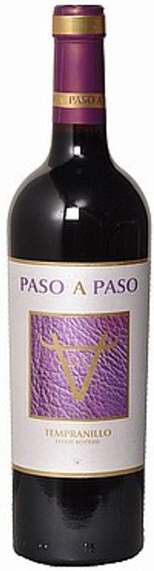 Bottiglia di Paso a Paso Tempranillo Vino de la Tierra de Castilla di Bodegas Volver