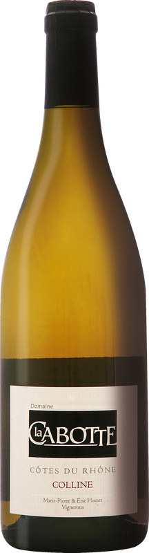 Flasche Colline Blanc Cotes-du-Rhone AOC von Domaine de la Cabotte