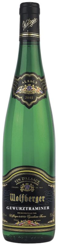 Bottle of Gewurztraminer d'Alsace from Wolfberger