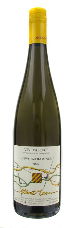 Bouteille de Gewurztraminer d'Alsace AC de Domaine Albert Mann