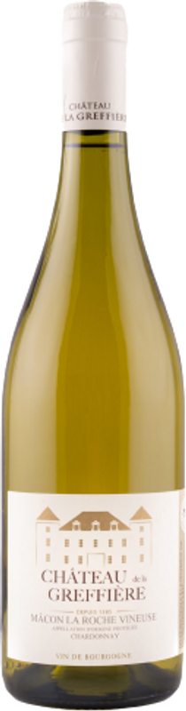 Bottle of Mâcon Blanc AOC La Roche Vineuse from Château de la Greffière