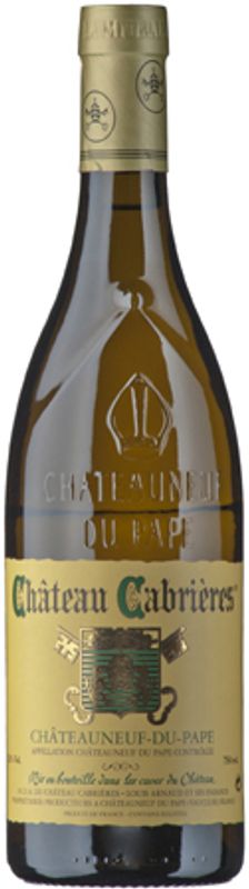 Bouteille de Chateau Cabrieres blanc Chateauneuf-du-Pape ac de Château Cabrières