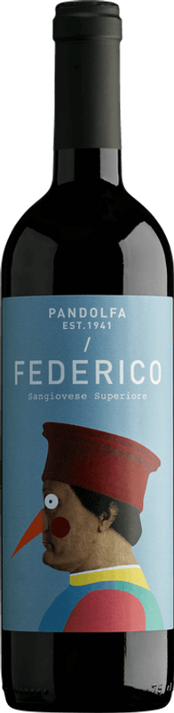 Bottiglia di Federico Sangiovese Superiore Romagna DOC di Pandolfa - Noelia Ricci