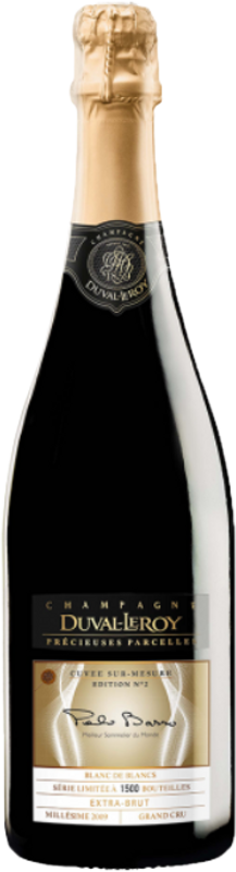 Bottiglia di Blanc de Blancs Cuvée Paolo Basso di Duval-Leroy