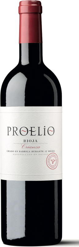 Bottle of Rioja DOCa Crianza from Bodegas Proelio